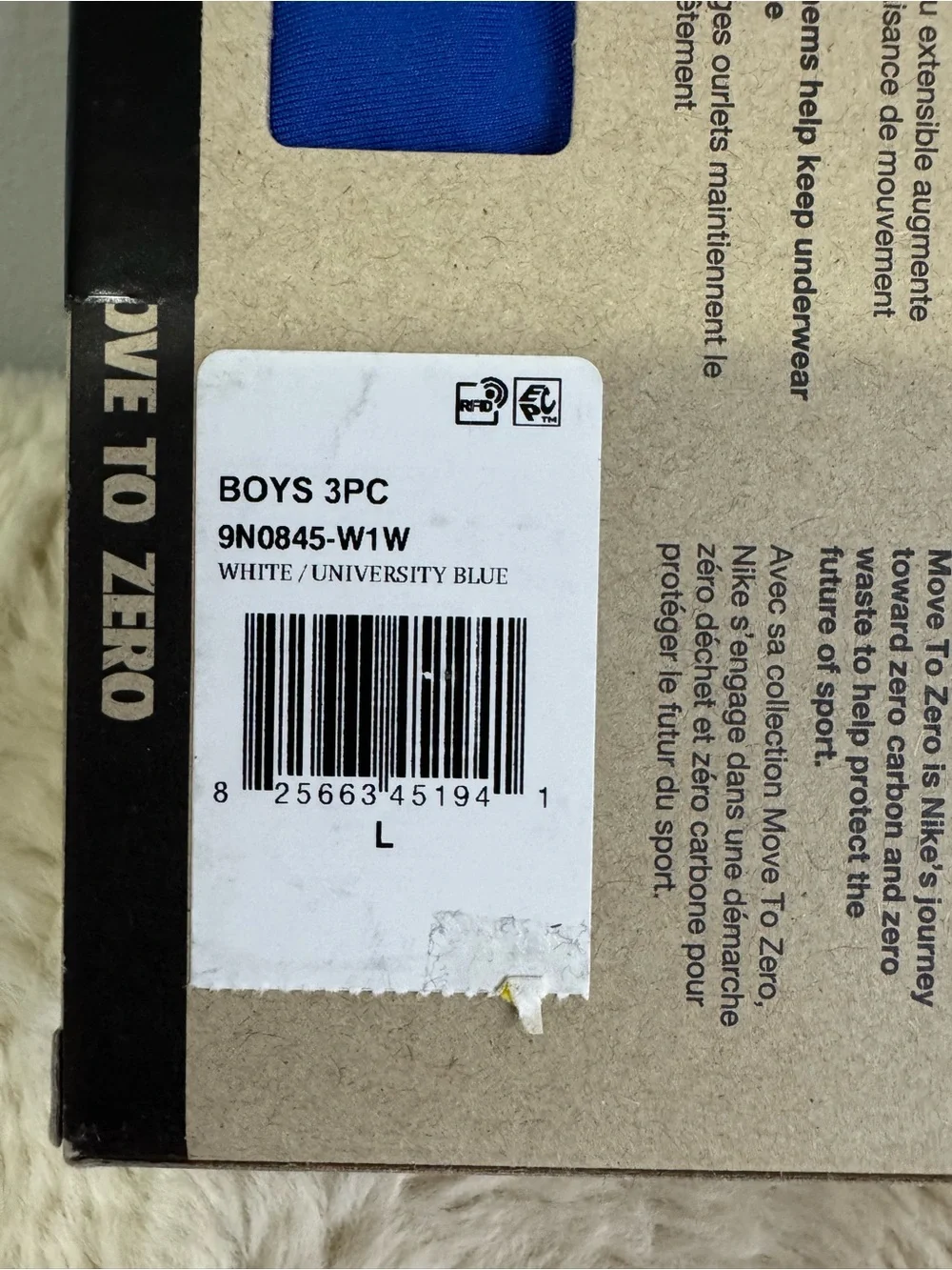 Nike Youth Dri-FIT Essentials Micro Boxer Briefs - Blue & Black (3-Pack)